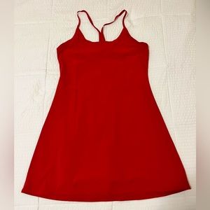 Outdoor Voices Red BuiltIn Shorts Racerback Spaghetti Strap Activewear MiniDress